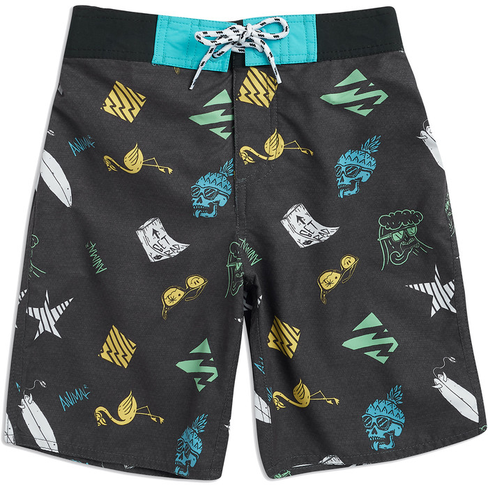 2019 Animal Junior Boy's Lino Boardshorts Negro Cl9sq604