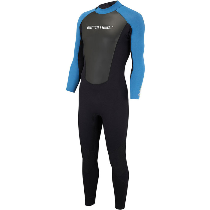 2018 Animal Nova 3 / 2mm Flatlock Back Zip Wetsuit Marina Blue AW8SN102