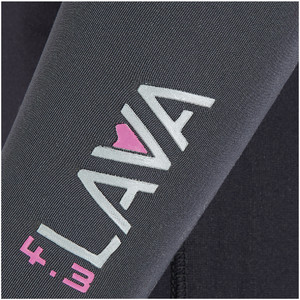 2019 Animal Womens Lava 4/3mm GBS Chest Zip Wetsuit Black AW9SQ300