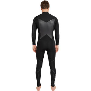 2018 Billabong Absolute X 5 / 4mm cofre vaporizador Zip traje NEGRO F45M20