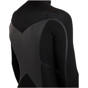 2018 Billabong Absolute X 5 / 4mm cofre vaporizador Zip traje NEGRO F45M20