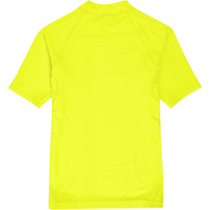 2019 Billabong Junior Boys Unity Short Sleeve Rash Vest Lime N4KY07