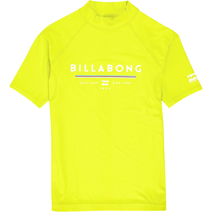 2019 Chaleco Impetuoso De Manga Corta Billabong Junior Boy's Unit Lime N4ky07