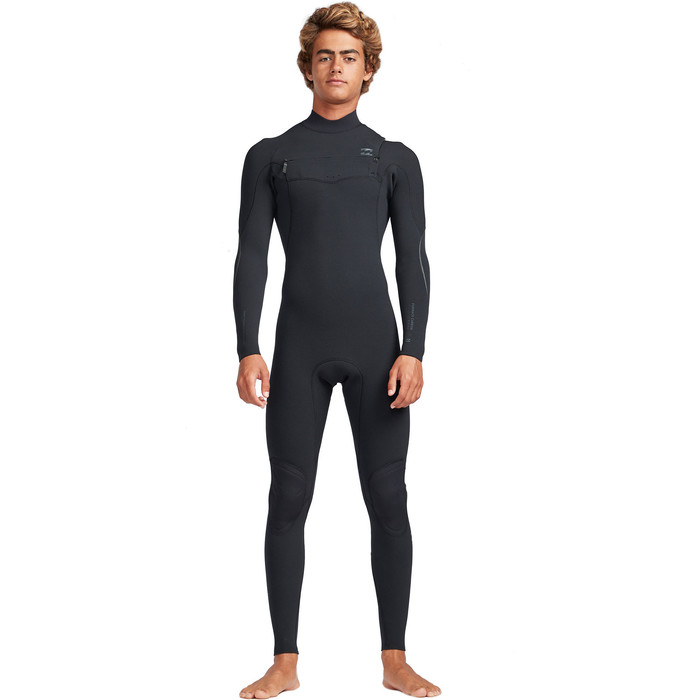 2019 Billabong Mens 2mm Carbon Comp Chest Zip Wetsuit Black N42M06