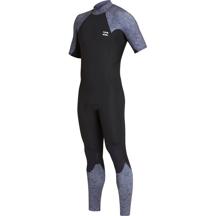 2019 Billabong De Los Hombres 2mm Furnace Absolute Back Zip De Manga Corta Gris Wetsuit N42m29 Brezo