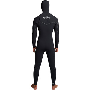 2019 Billabong Hombres Furnace Carbono Ultra 7/6mm Traje De Neopreno Con Chest Zip Negro Q47m01