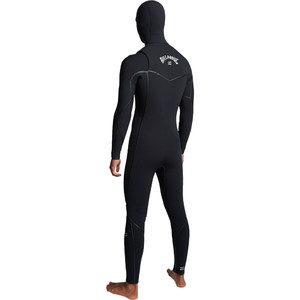 2019 Billabong Mens Furnace Carbon Ultra 7/6mm Hooded Chest Zip Wetsuit Black Q47M01