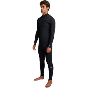 2019 Billabong Mens Furnace Ultra 3/2mm Chest Zip Wetsuit Black Q43M02