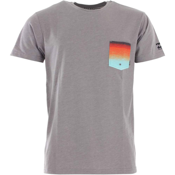 2020 Billabong Mens Team Pocket UV Surf Tee S4EQ02 - Grey Heather