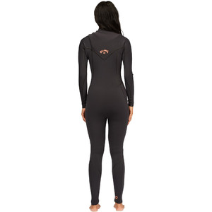 2021 Billabong Womens Furnace Natural 5/4mm Zipperless Wetsuit Z45G11 - Black Sands