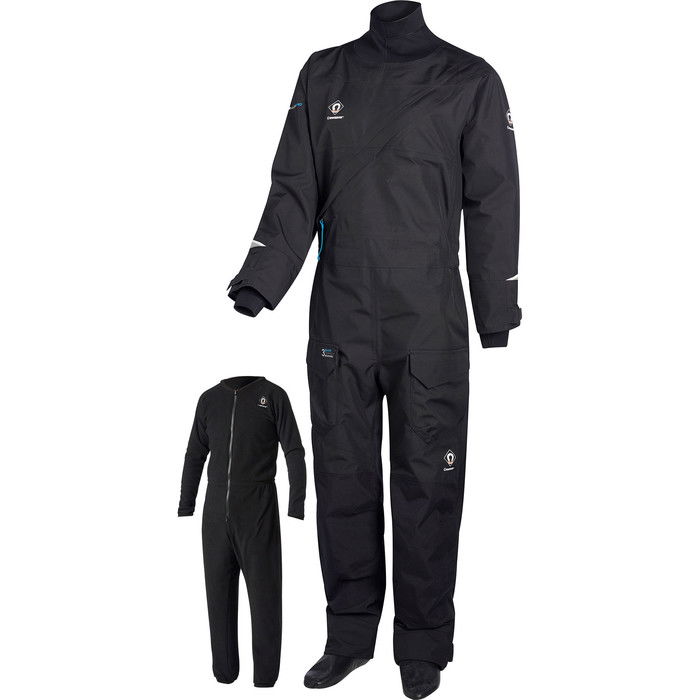 2024 Crewsaver Atacama Pro Drysuit  & Traje Interior Libre 6556 - Negro