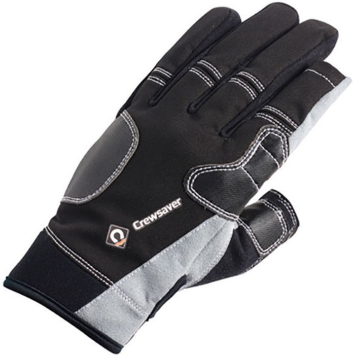 2024 Crewsaver Junior Long Three Finger Gloves Black 6951