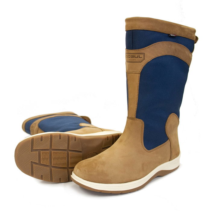 2024 Gul Fastnet Deck Boots DS1005-A5 - Tan / Navy