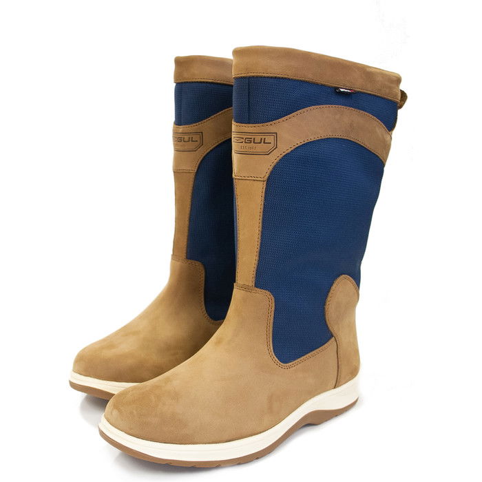 2024 Gul Fastnet Deck Boots DS1005-A5 - Tan / Navy