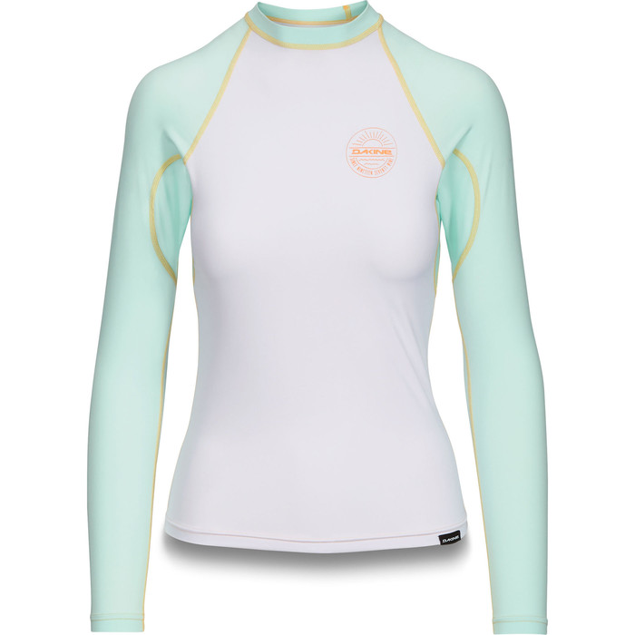 Dakine Womens Flow Snug Fit Long Sleeve Rash Vest Pastel 10002331