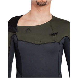 2019 Billabong Mens Furnace Absolute 3/2mm Chest Zip Wetsuit Dark Olive L43M09