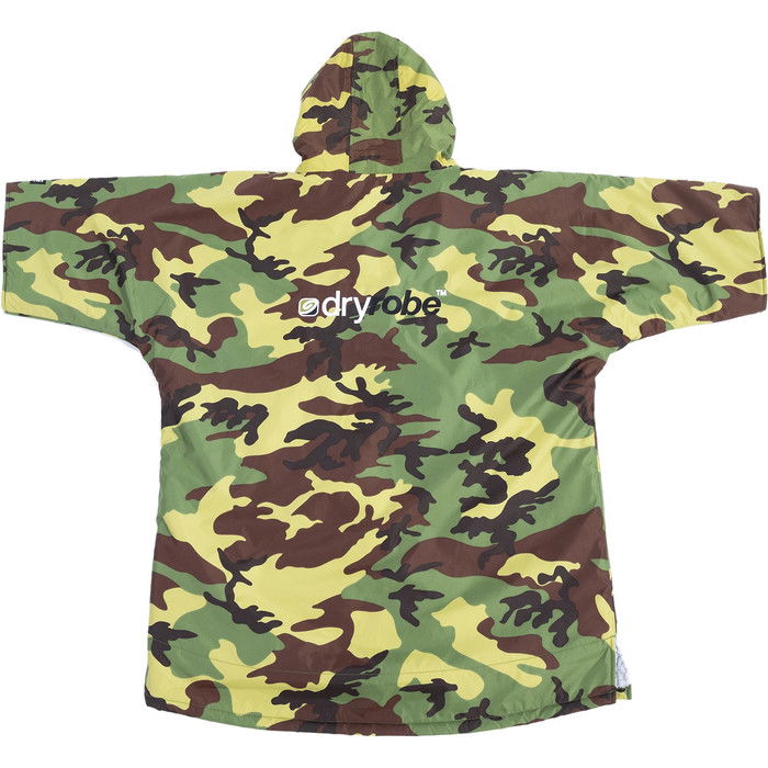 2023 Dryrobe Advance Junior Cambio De Manga Corta Robe DR100 - Camo / Grey