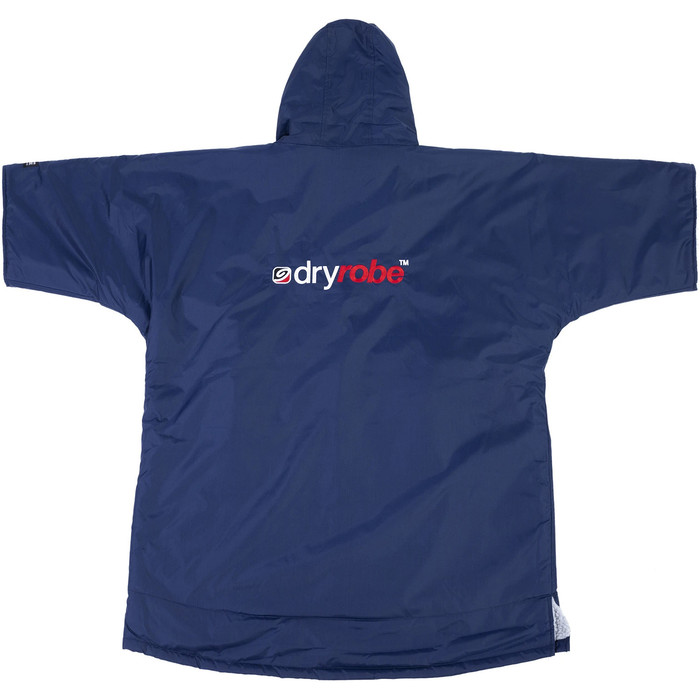 2023 Dryrobe Advance Junior Short Sleeve Changing Robe DR100 - Navy / Grey