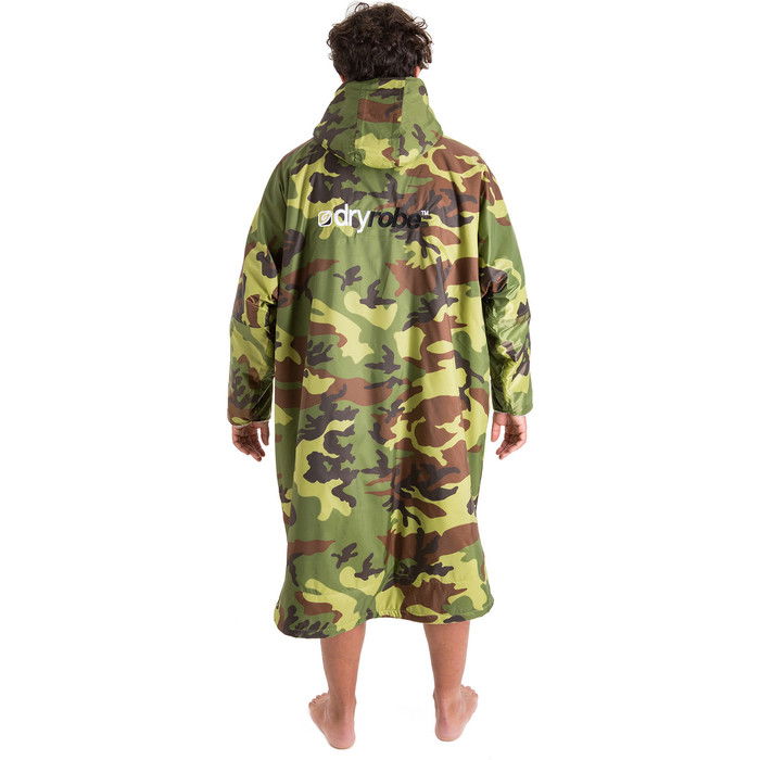 2023 Dryrobe Advance Cambio De Manga Larga Robe DR100L - Camo / Grey