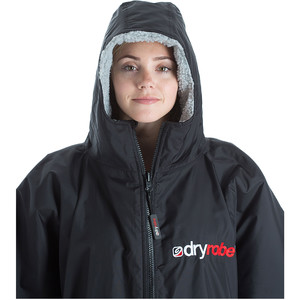 2023 Dryrobe Advance Cambio De Manga Corto Robe DR100 - Black / Gris