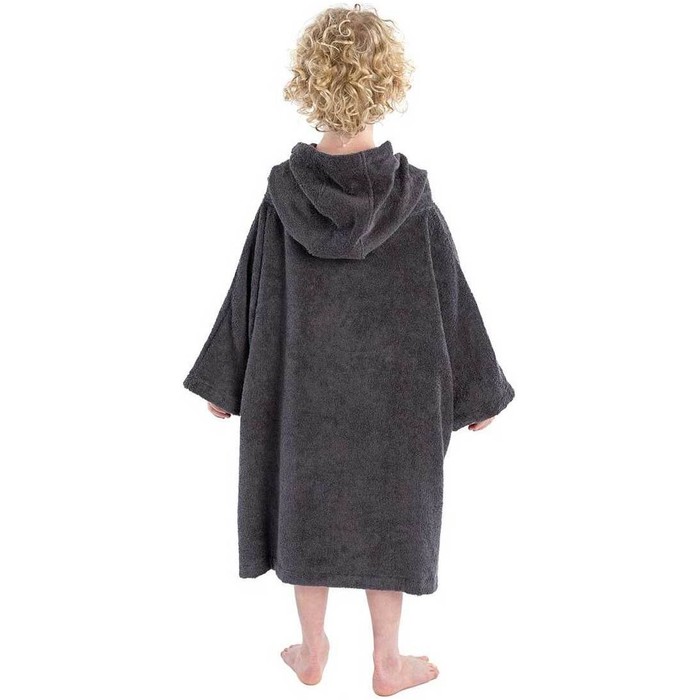 2023 Dryrobe Junior Toalla Con Capucha De Algodn Orgnico Cambio Robe V3OCT - Slate Grey