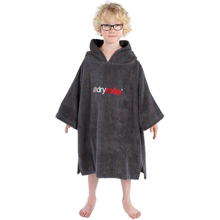 2023 Dryrobe Junior Toalla Con Capucha De Algodn Orgnico Cambio Robe V3OCT - Slate Grey