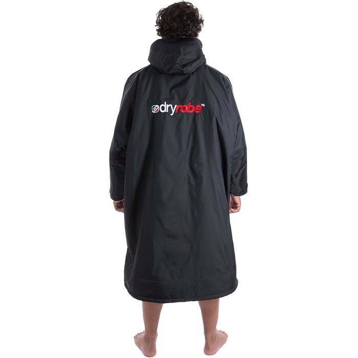 2023 Dryrobe Advance Long Sleeve Change Robe DR100L - Black / Red