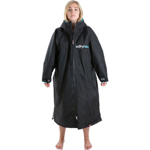 2023 Dryrobe Advance Cambio De Manga Larga Robe DR100L - Black / Azul