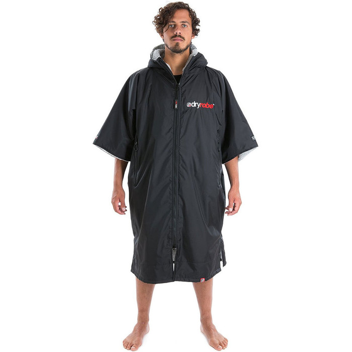 2019 Dryrobe Advance - Manga corta Premium exterior cambio Robe DR100 - M negro / gris