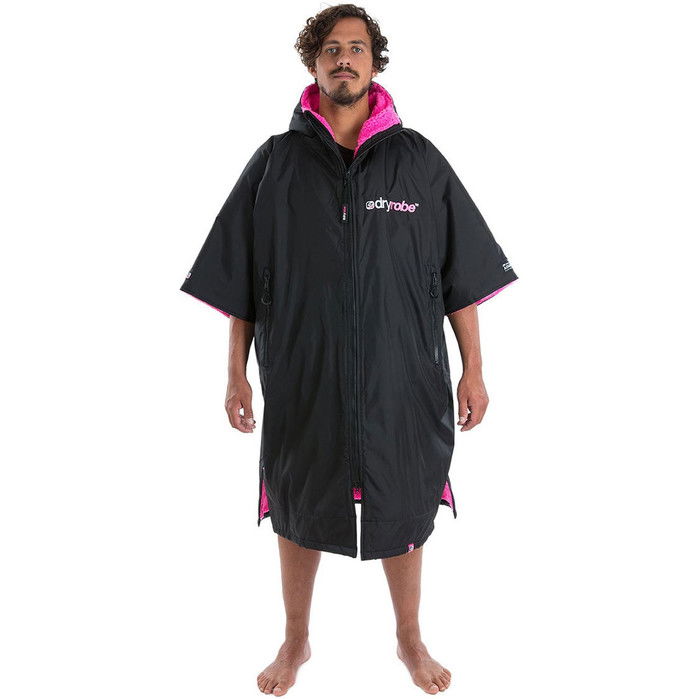 2023 Dryrobe Advance Cambio De Manga Corta Robe DR100 - Black / Rosa