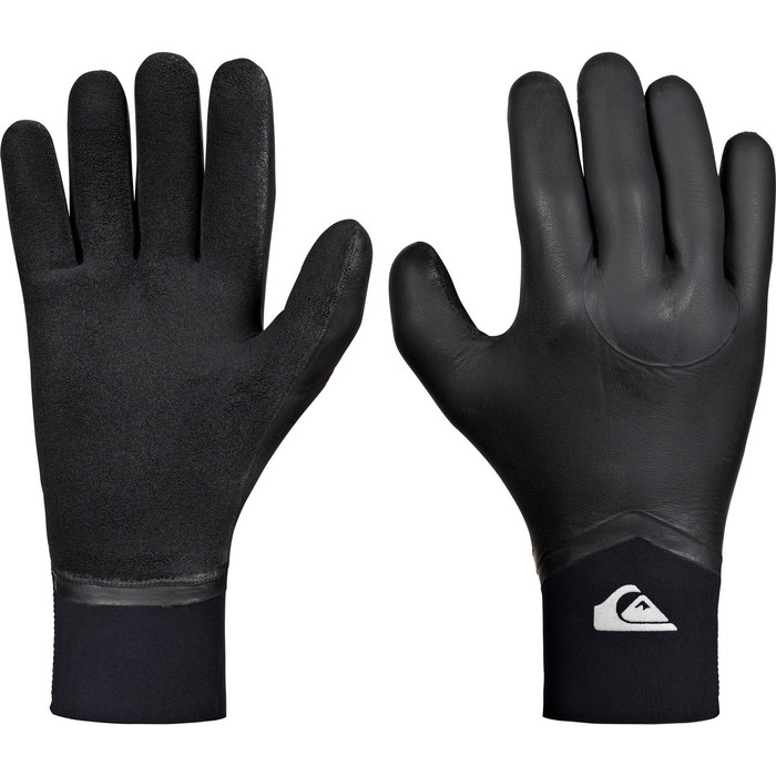 2019 Quiksilver Highline 4mm Neogoo 5 Dedos Guantes Negro Eqyhn03035