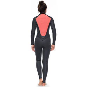 Roxy Womens Syncro 5/4/3mm Back Zip Wetsuit Black ERJW103028