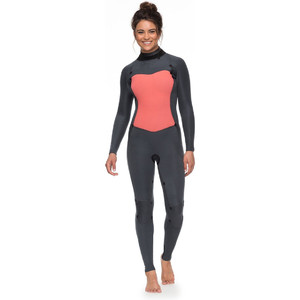 Roxy Womens Syncro 5/4/3mm Back Zip Wetsuit Black ERJW103028