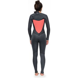 Roxy Womens Syncro Plus 4/3mm Chest Zip LFS Wetsuit BLACK ERJW103030