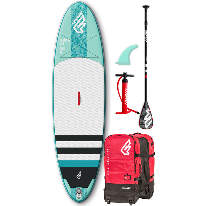 2020 Fanatic Diamond Air 10'4 Paquete Inflable Sup 1133 - Azul