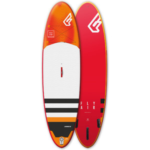 2019 Fanatic Fly Air Premium 10'4 Inflatable SUP Package 1132-2 - Board, Carbon 25 Paddle, Bag Pump & Leash - Orange