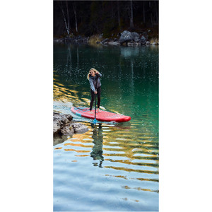 2021 Fanatic Fly Air 9'8 "pure Inflable Paquete Sup Rojo - Tabla, Bolsa, Bomba Y Remo