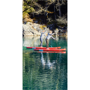 2021 Fanatic Fly Air 9'8 "pure Inflable Paquete Sup Rojo - Tabla, Bolsa, Bomba Y Remo