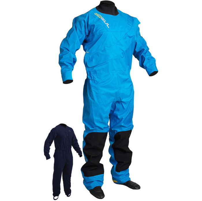 2018 GUL Dartmouth Eclip Zip Drysuit BLUE GM0378-B3 WITH FREE UNDERSUIT