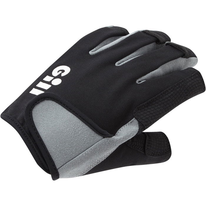 2024 Gill Junior Deckhand Guantes De Dedo Corto 7043J - Black