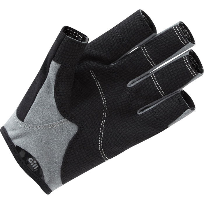 2024 Gill Junior Deckhand Guantes De Dedo Corto 7043J - Black