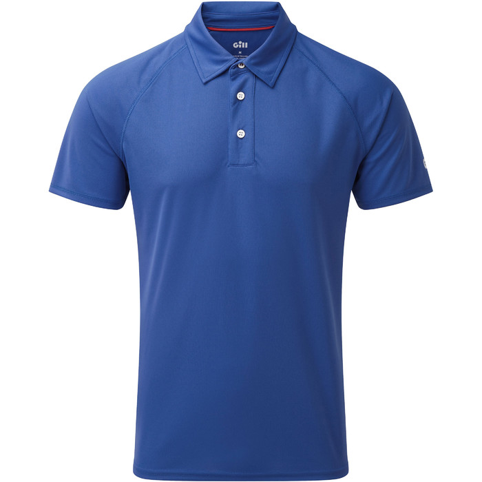 2019 Gill Hombres Uv Tec Polo Top Azul Uv008