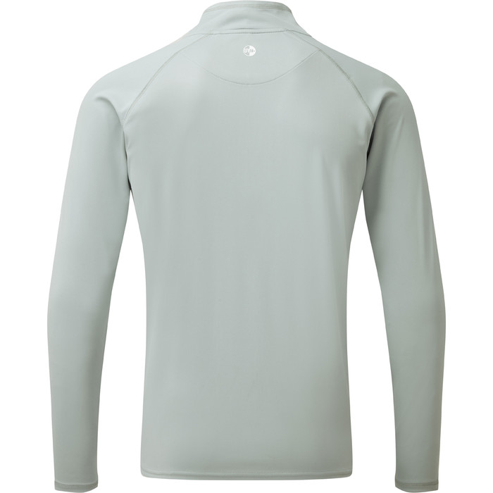 2024 Gill Mens UV Tec Zip Neck Top Grey UV009