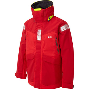 2021 Gill OS2 Mens Offshore Jacket & Trouser Combi Set - Red