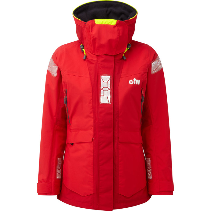 2021 Gill OS2 Womens Offshore Jacket Red OS24JW