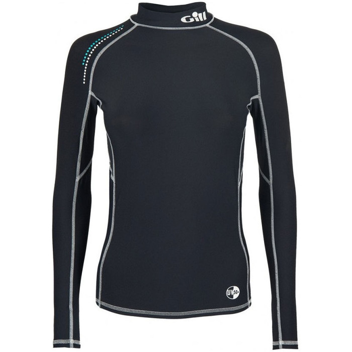 2021 Gill Womens Pro Long Sleeve Rash Vest Black 4430W