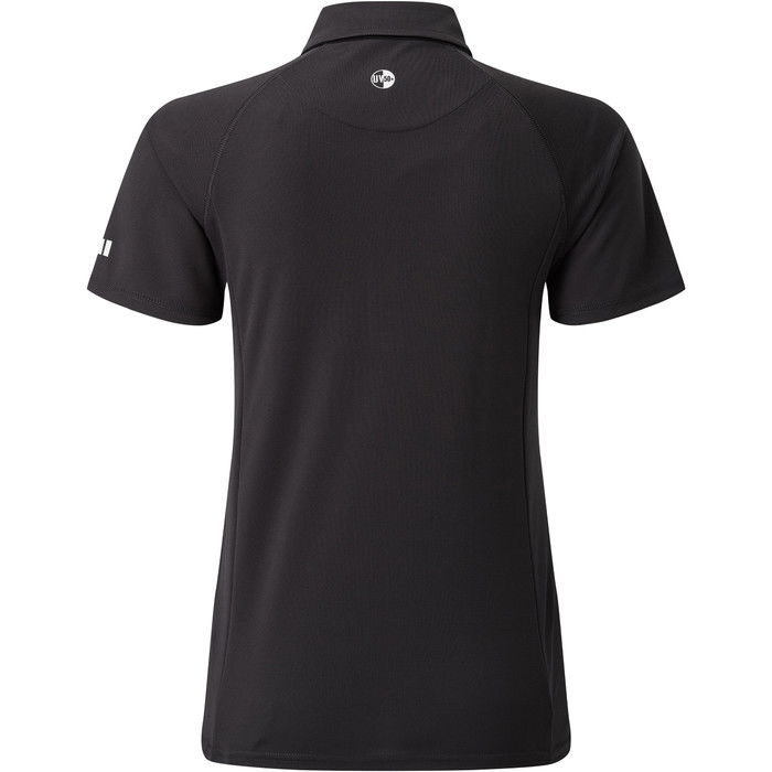 2023 Gill Womens UV Tec Polo Top Charcoal UV008W