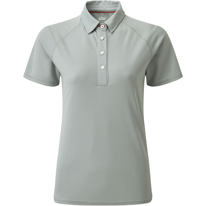 2024 Gill Mujer Uv Tec Polo Top Gris Uv008w