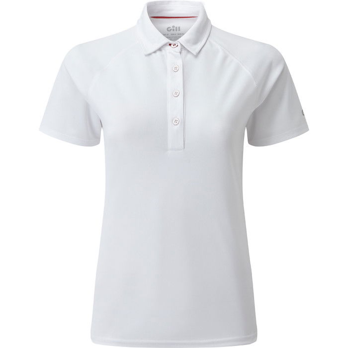 2024 Gill Mujer Uv Tec Polo Top Blanco Uv008w