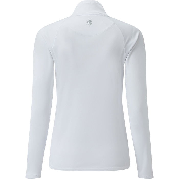 2024 Gill Mujer Uv Tec Cremallera Cuello Top Blanco Uv009w